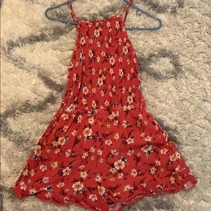 American eagle pink flower romper